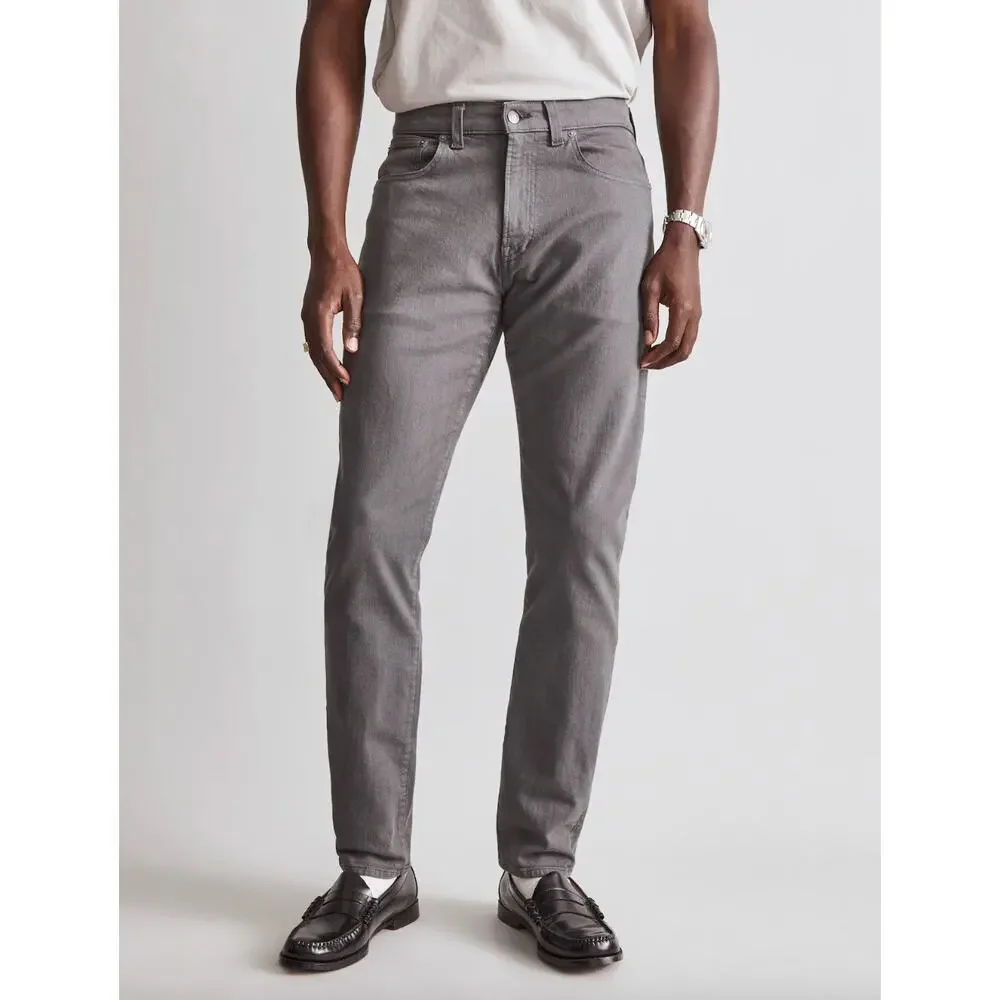 Madewell Garment Dyed Athletic Slim Jeans Thunder Cloud Gray Mens W 30 L 32 NWT
